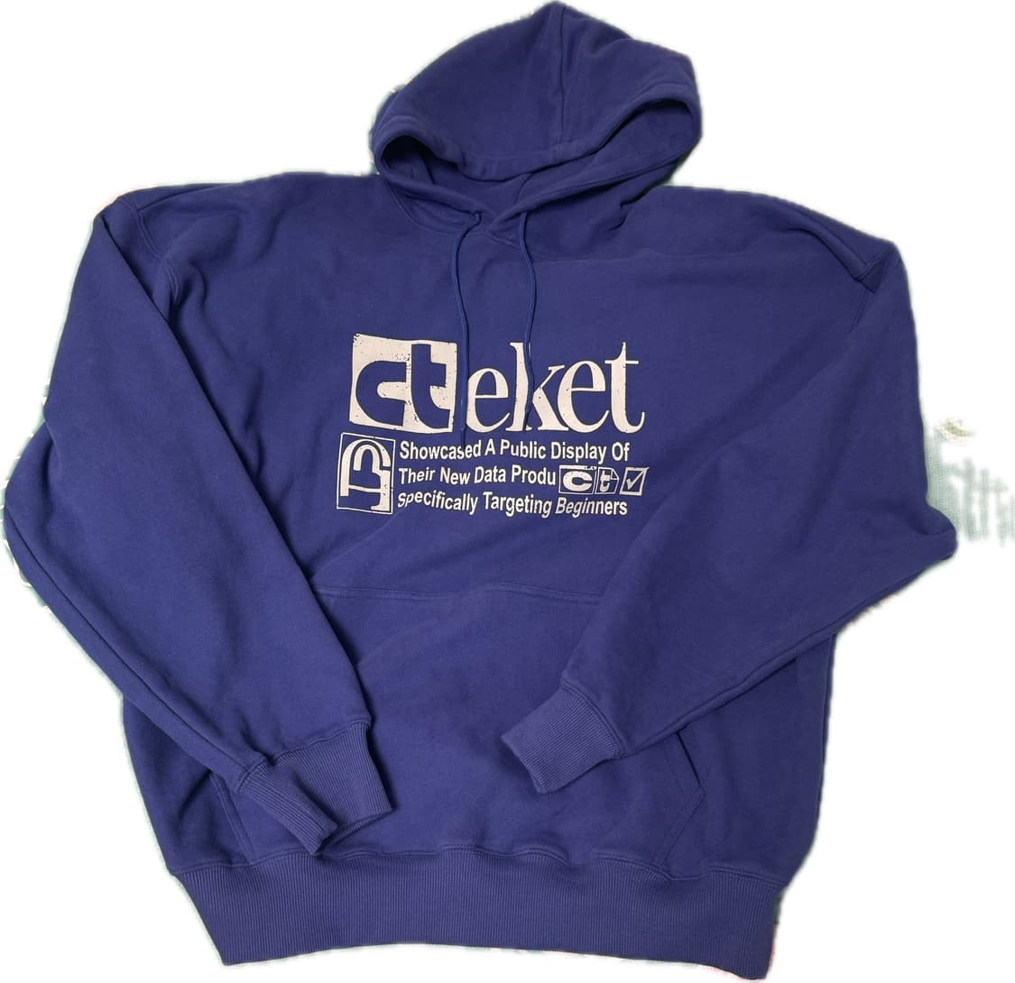 테켓 Plan Hoodie 후드티 블루 L 라지 상품이미지2