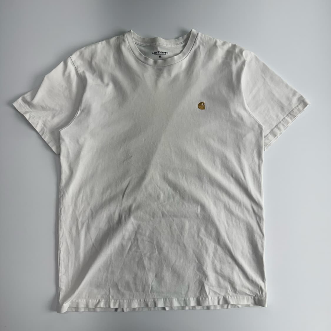 Carhartt 칼하트 스몰로고 화이트 반팔 상품이미지3