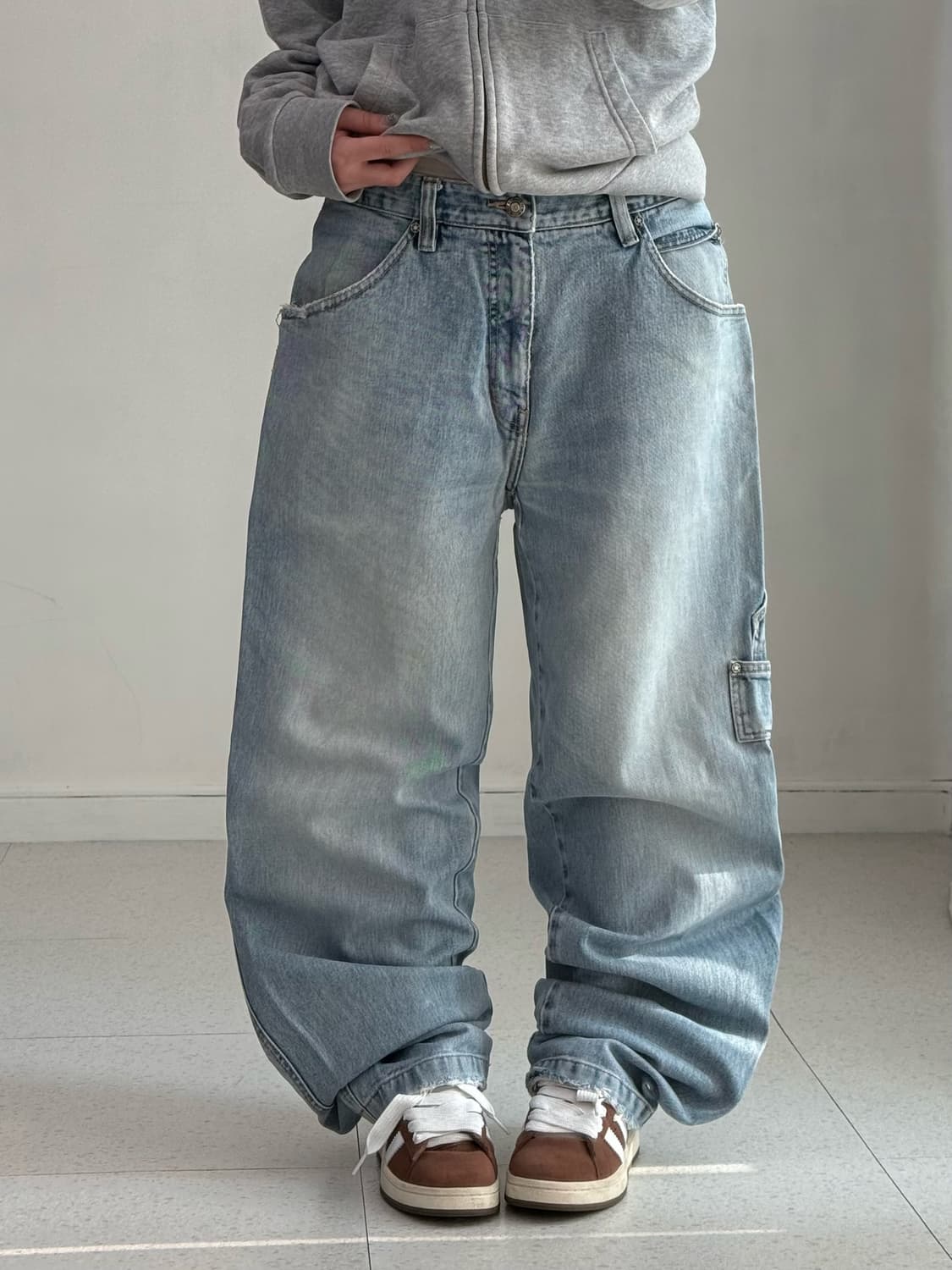 사우스폴 자수 연청 카펜터 상품이미지2