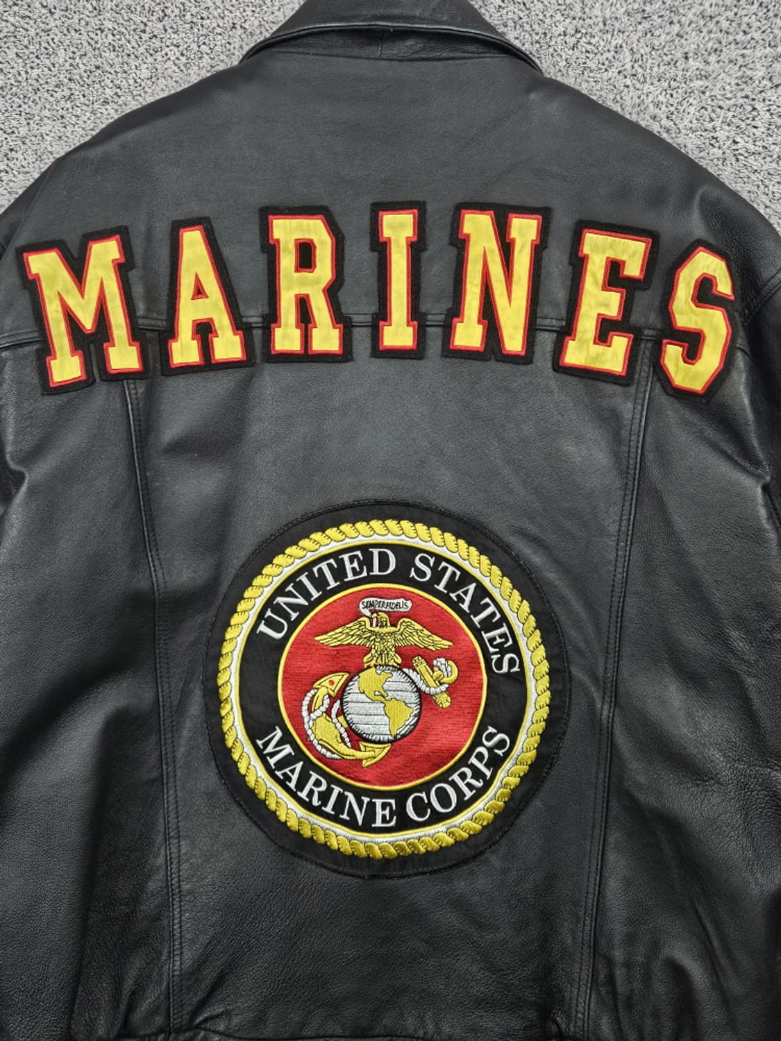 US MARINE 미 해병대 빈티지 레더 자켓 ( XL ) / 10186 상품이미지10