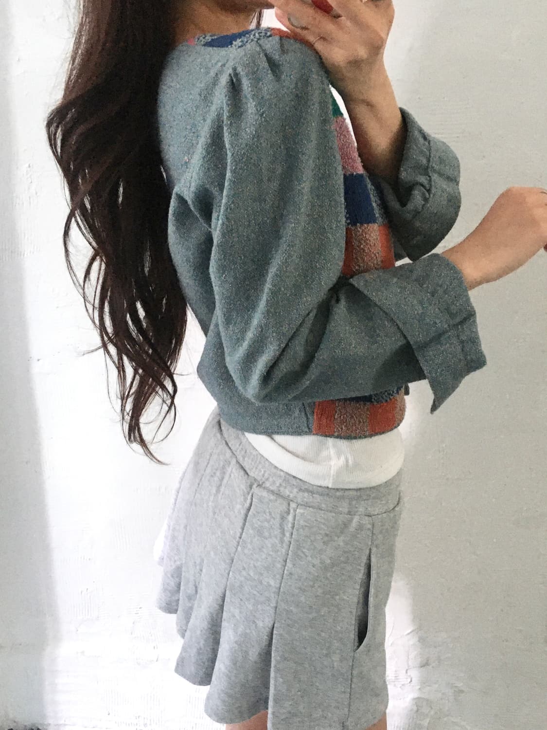 MISSONI 미쏘니 체크패턴 버튼 가디건 상품이미지4