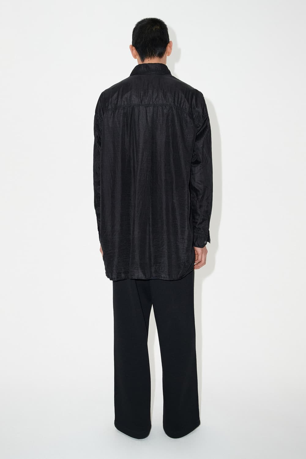 아워레가시 달링 셔츠 블랙 코튼 실크 36사이즈 상품이미지6