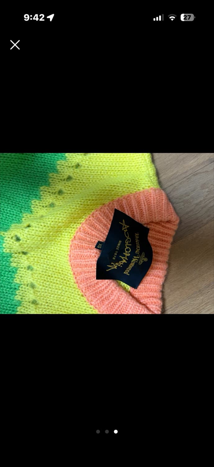 정품 비비안웨스트우드 니트 xs 상품이미지3