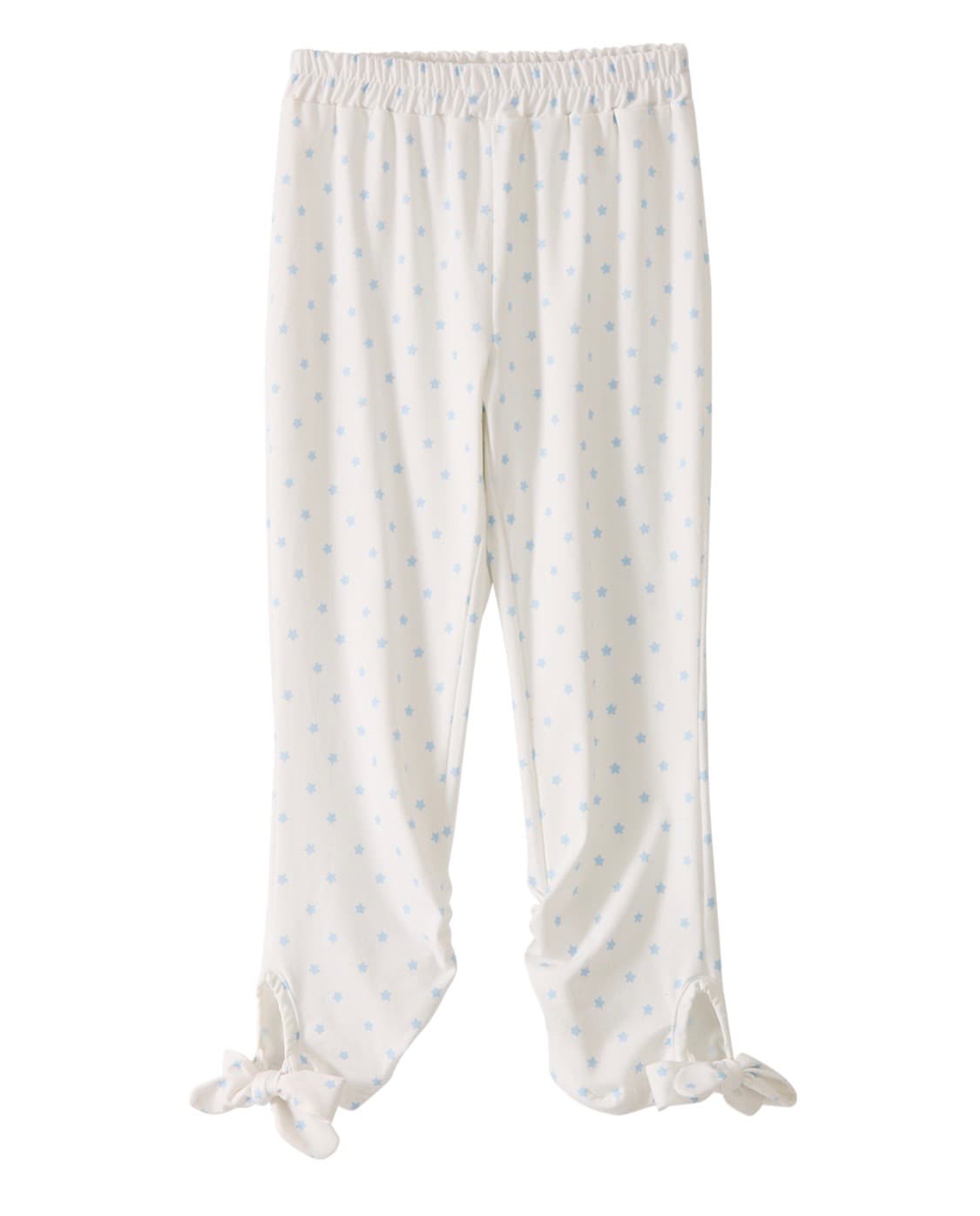 Ribbon-Tie Cropped Leggings_Star white 상품이미지3