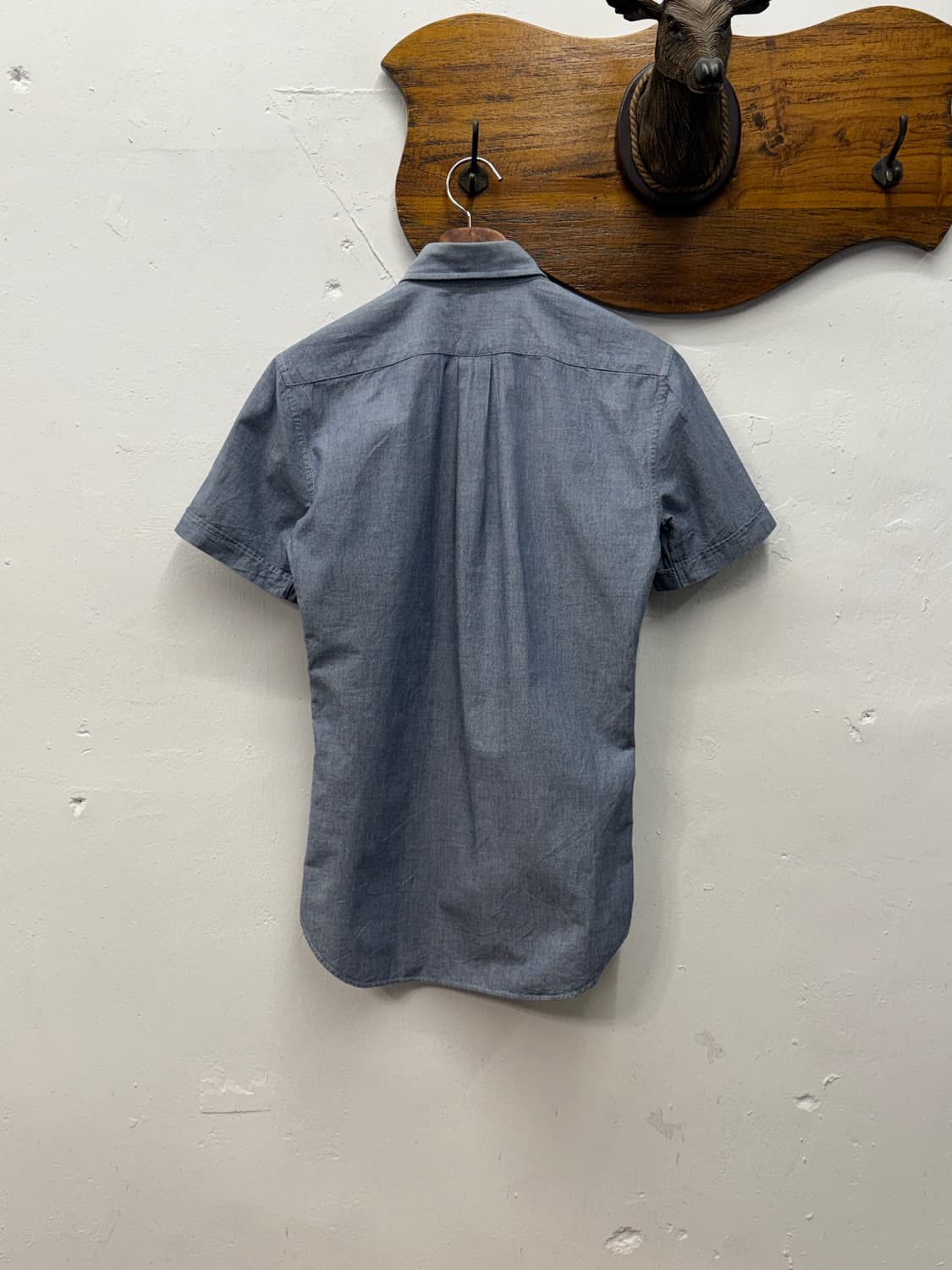 BEAMS HEART Short Sleeve Chambray Shirt 상품이미지4