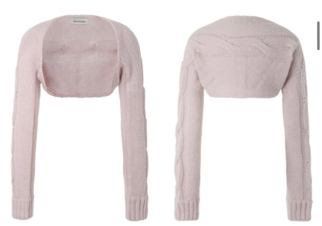 쓰리타임즈 threetimes 캔디 니트 볼레로 candy knit bo 상품이미지1