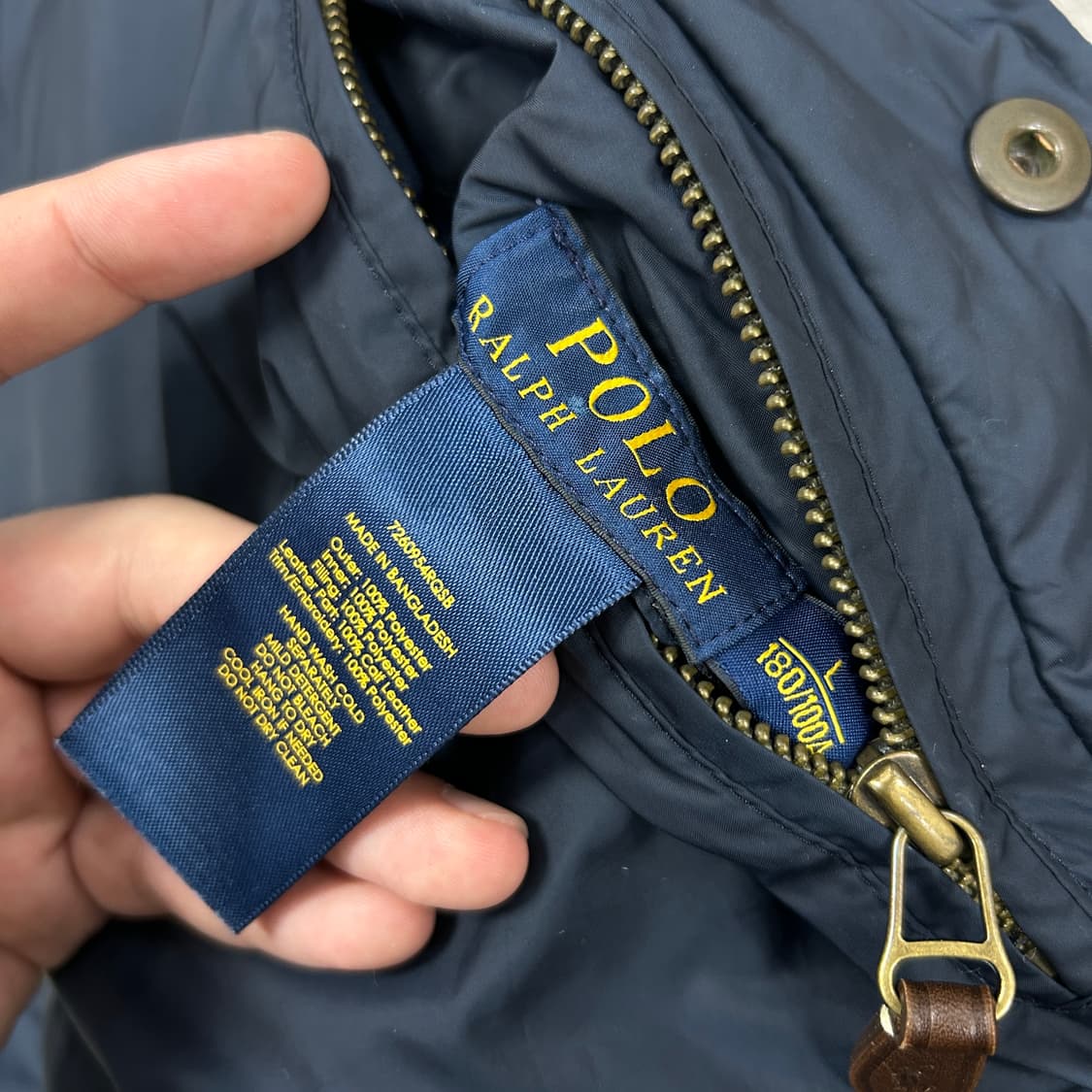 폴로 리버시블 퀼팅자켓(L) 상품이미지10