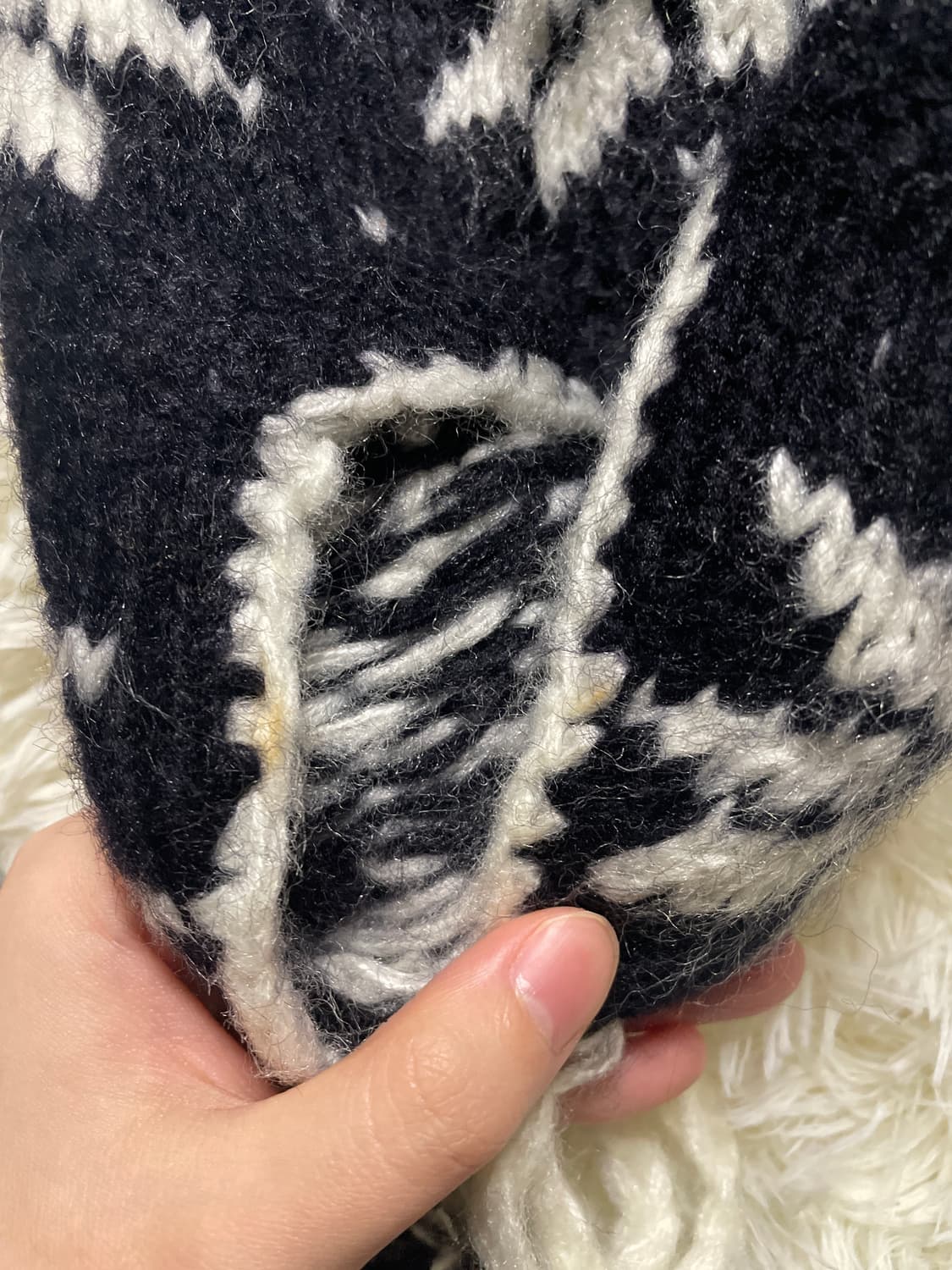 검정 니트 이어플랩 상품이미지4