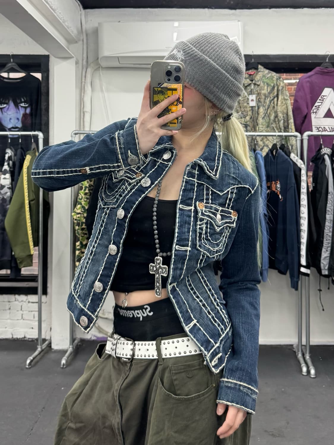 트루릴리전 스티치 데님자켓 상품이미지3