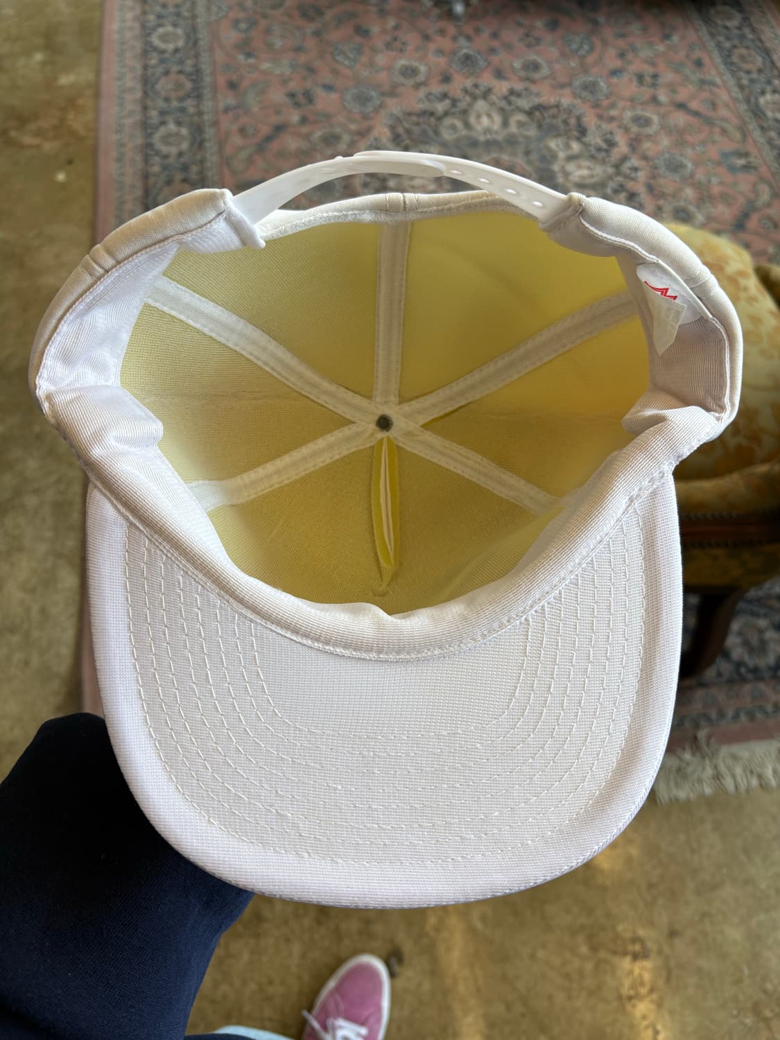 80s 미국 굴착 회사 풀 패브릭 트러커캡 데드스탁 상품이미지4