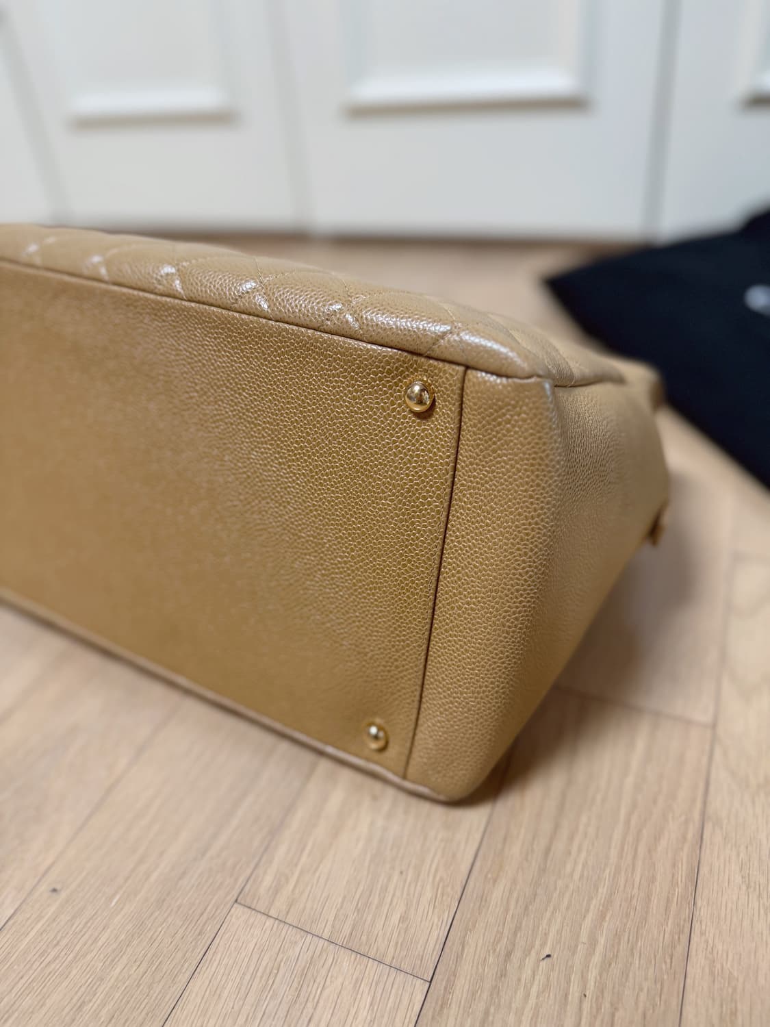 샤넬 캐비어 정방백 베이지 상품이미지9