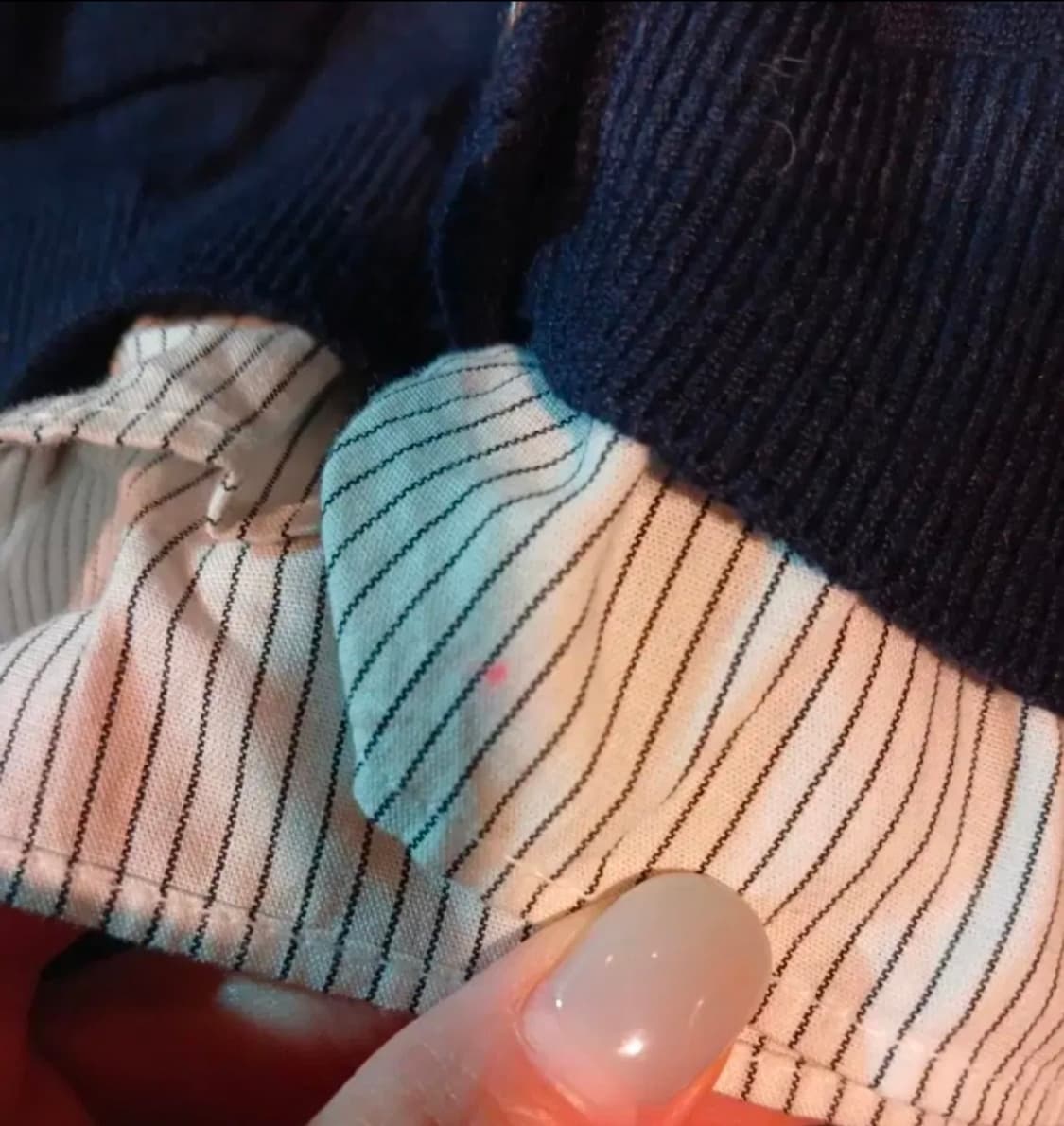 Matin Kim 네이비 레이어드 가디건 상품이미지5