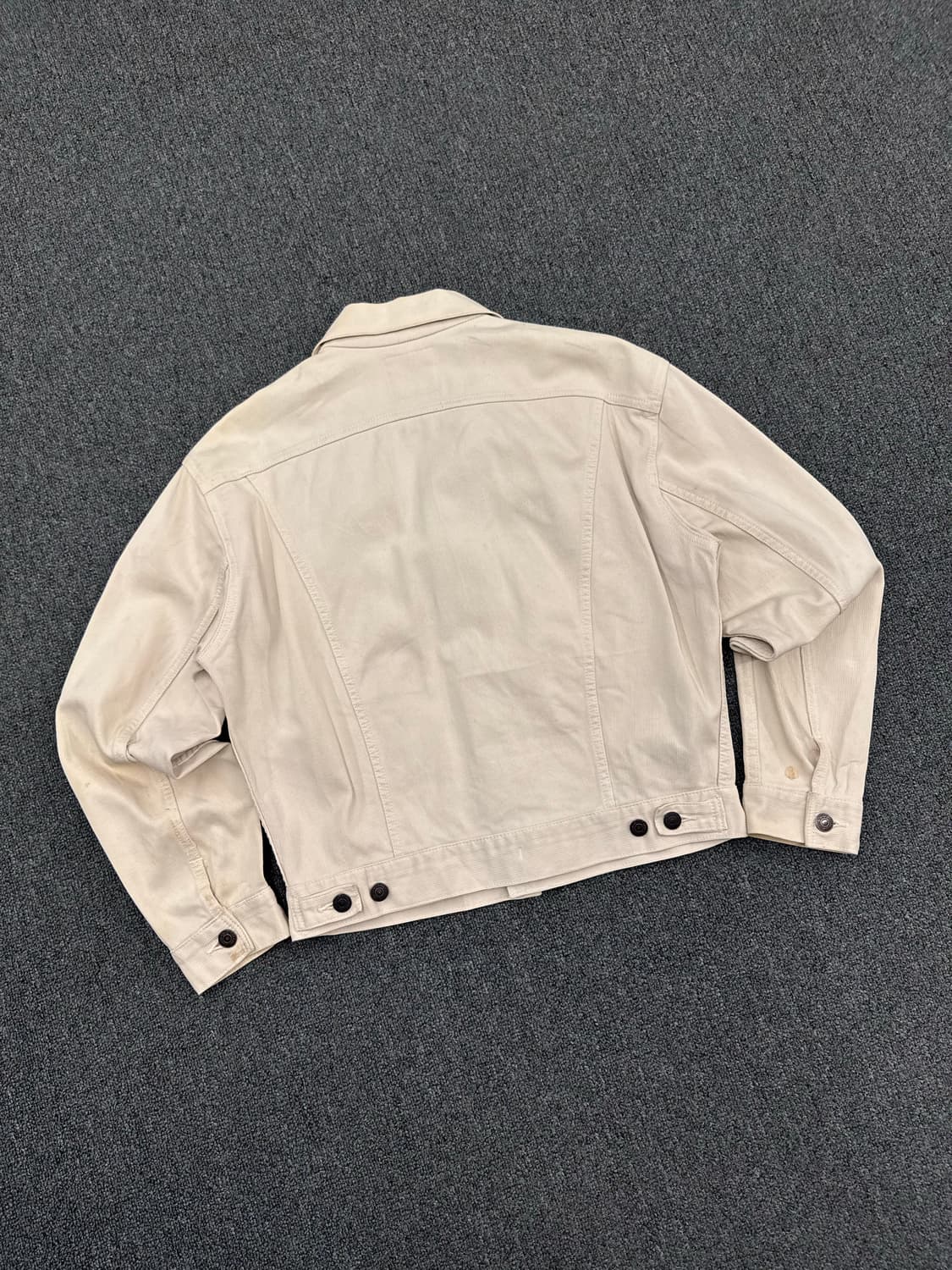 OS)슈가케인 빈티지 아이보리 3st 데님자켓 상품이미지7
