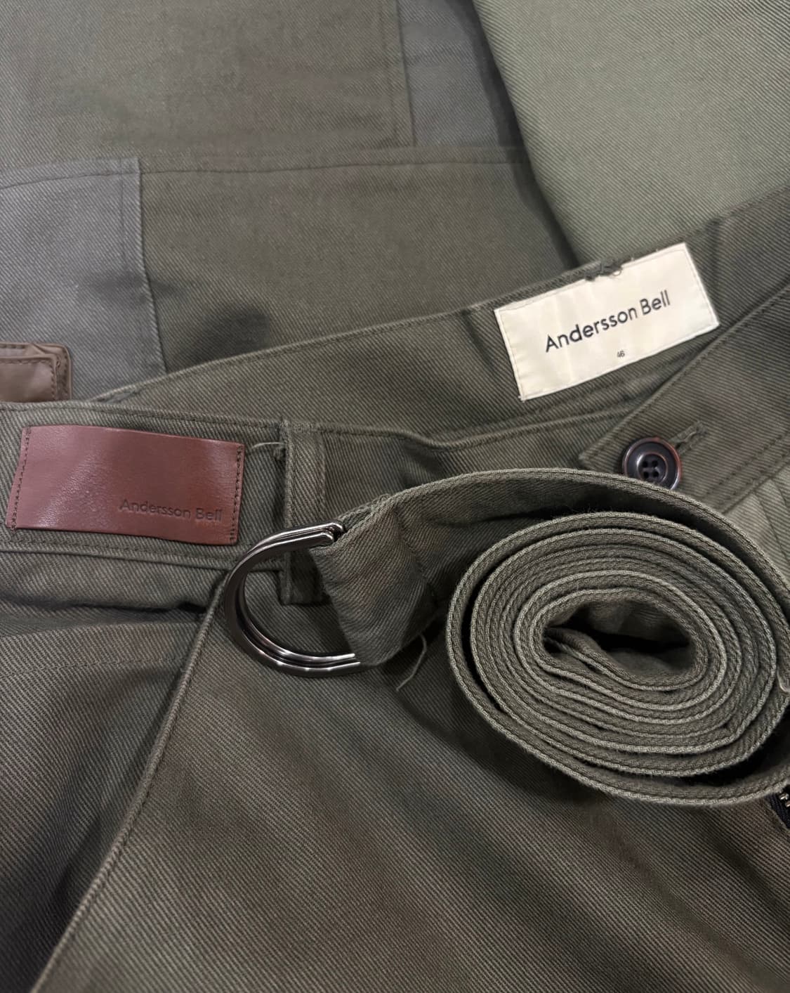 Fabric Contrast Cargo Pants 상품이미지6