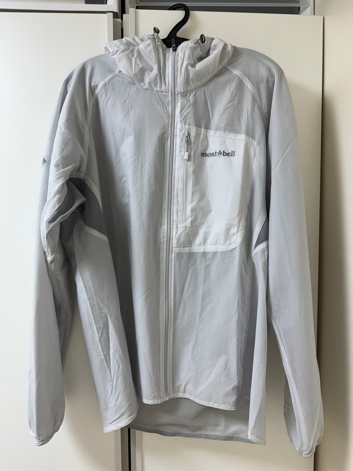 몽벨 울트라 라이트쉘 후드 자켓 아이스 화이트 L 상품이미지2