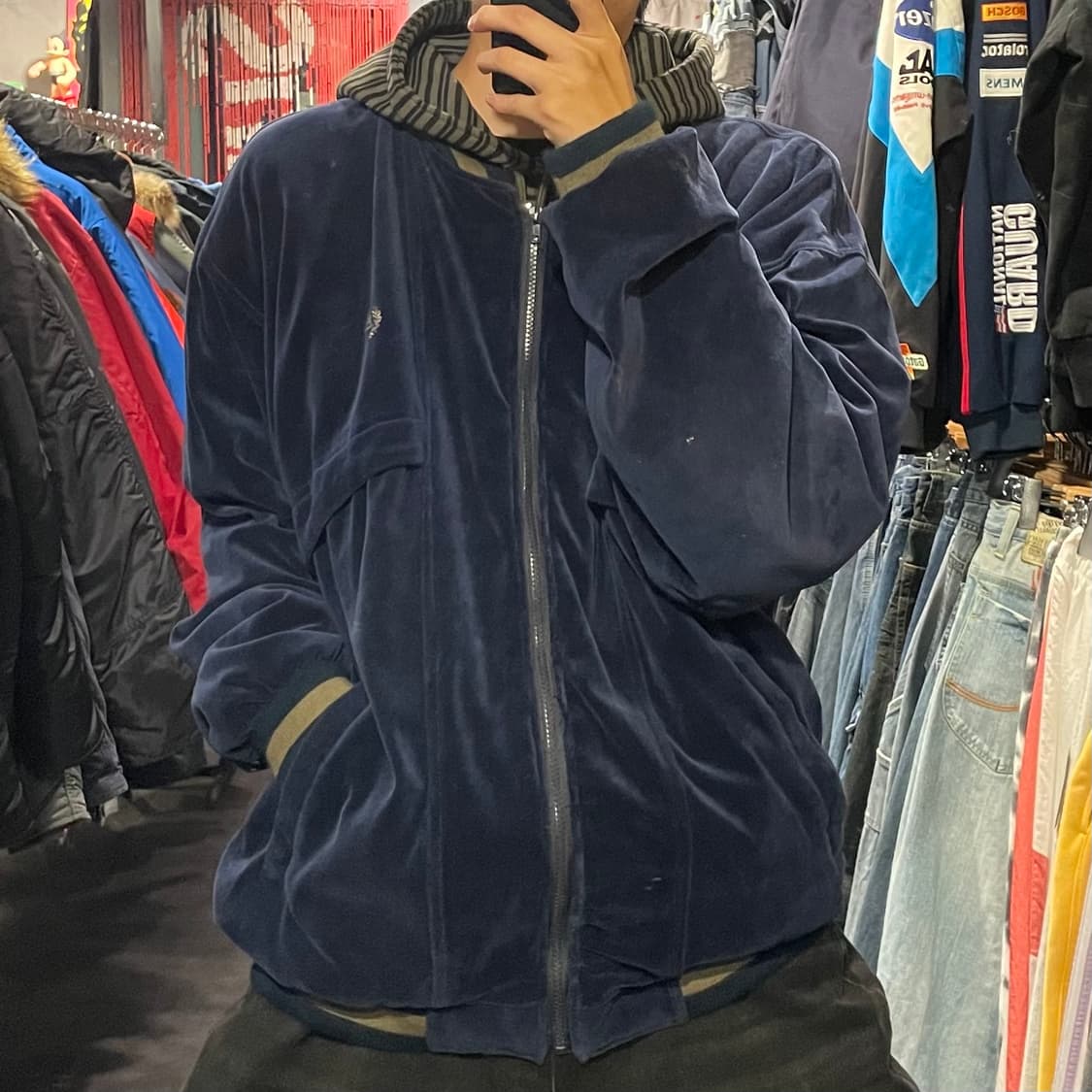 [IM] GIVENCHY 지방시 딥네이비 벨벳져지 상품이미지2