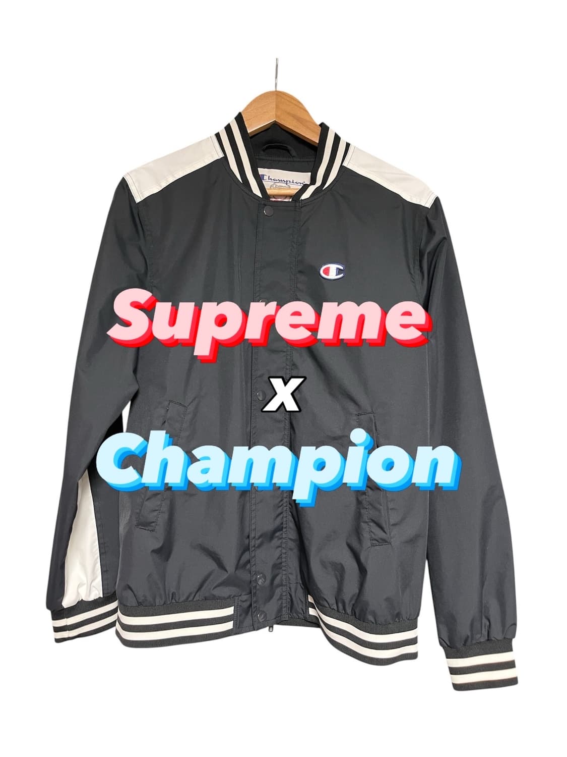 슈프림 챔피온 콜라보 웜업 바시티 자켓 상품이미지1