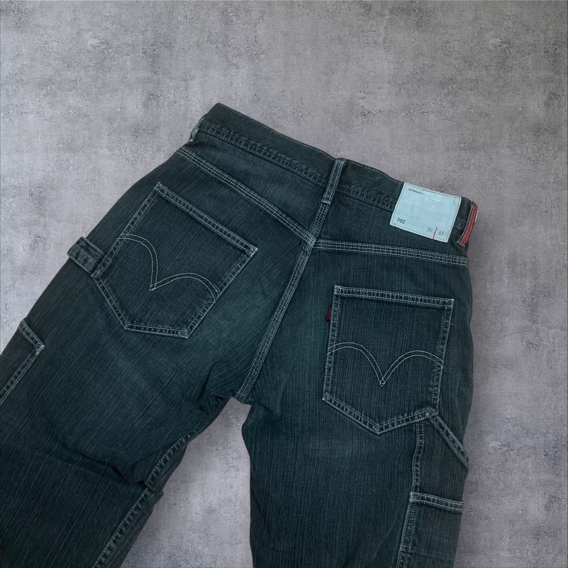 희귀) 리바이스 702 빈티지 카펜터 워크 데님 팬츠 상품이미지1