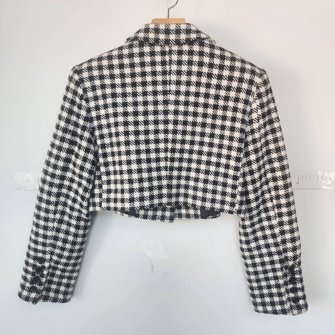 BIG SUGAR 체크 크롭 자켓 상품이미지4