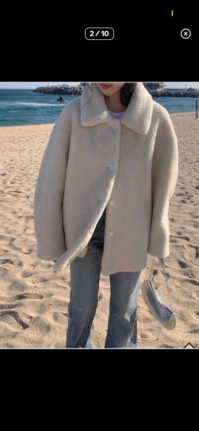 메이비베이비 디어리스트 양털 무스탕 상품이미지2