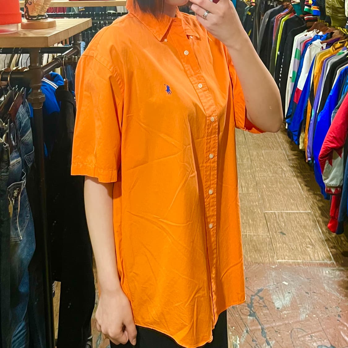 [HI] 폴로 반팔 셔츠 오렌지 상품이미지3