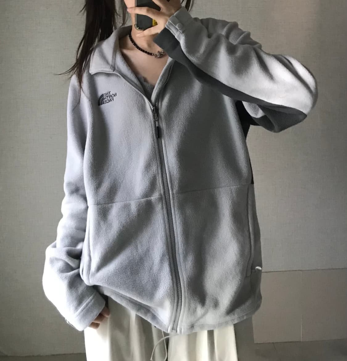 노스페이스 소라 그레이 후리스 플리스 집업 라이프이즈웻 상품이미지1