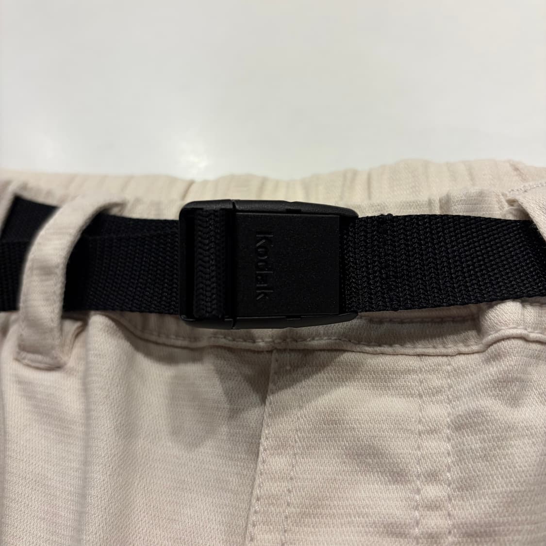 [M] 코닥 벨트 면바지 팬츠 화이트 B352 상품이미지4