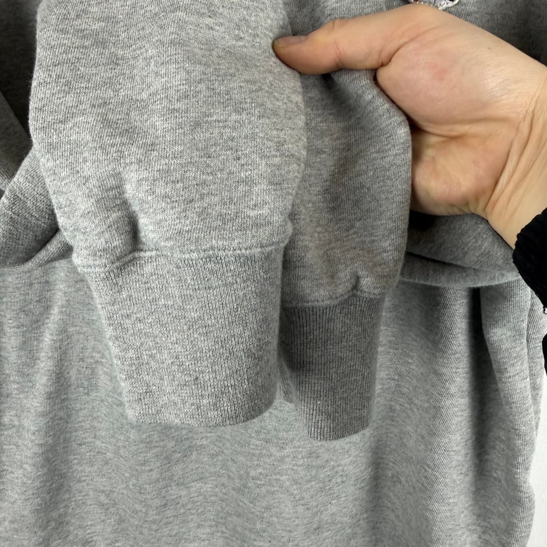 S) 메종키츠네 폭스헤드 하프집 맨투맨 그레이 상품이미지6