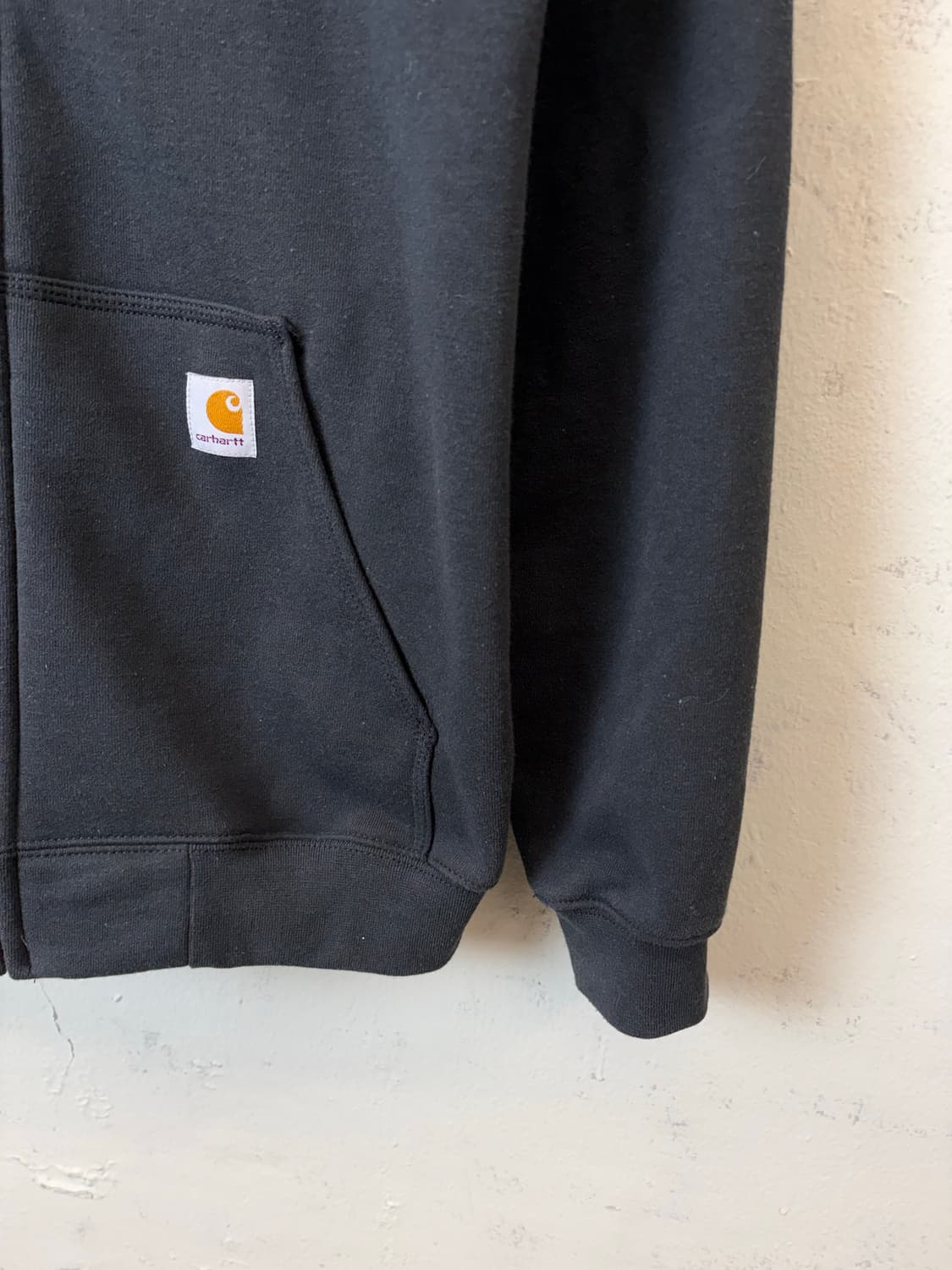 칼하트 오리지날핏 후드집업 블랙 상품이미지3