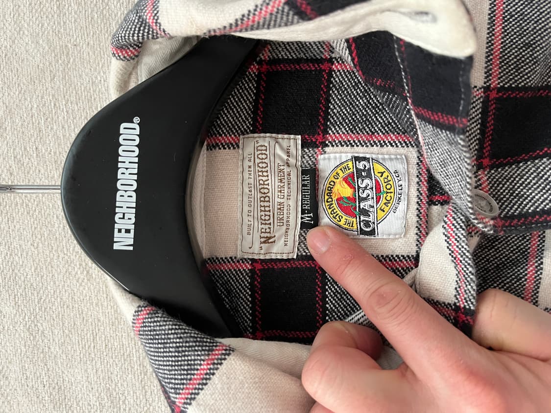 네이버후드 13fw 체크 셔츠 상품이미지3