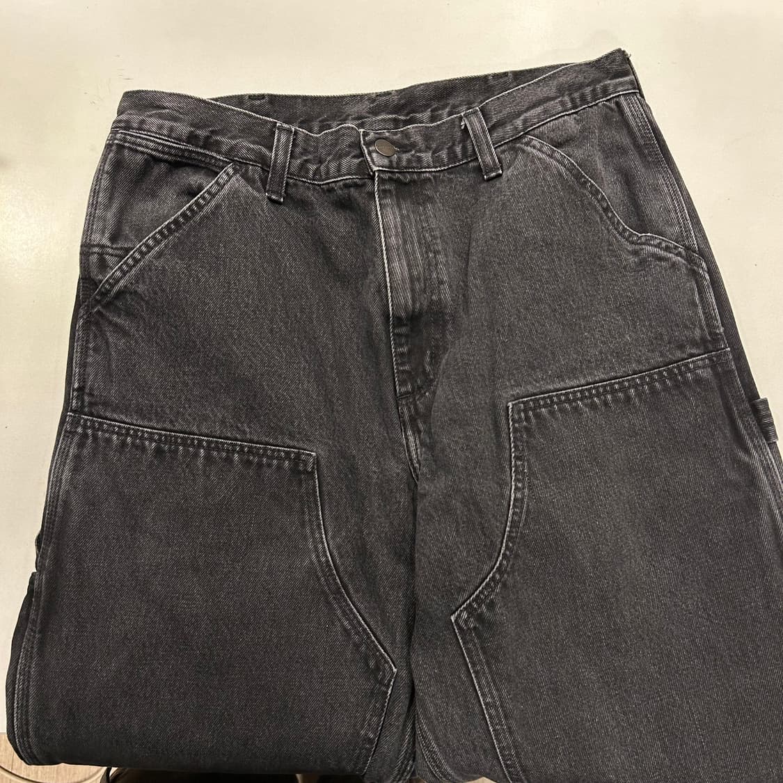 [32] 칼하트 더블니 블랙 워크 팬츠 상품이미지8