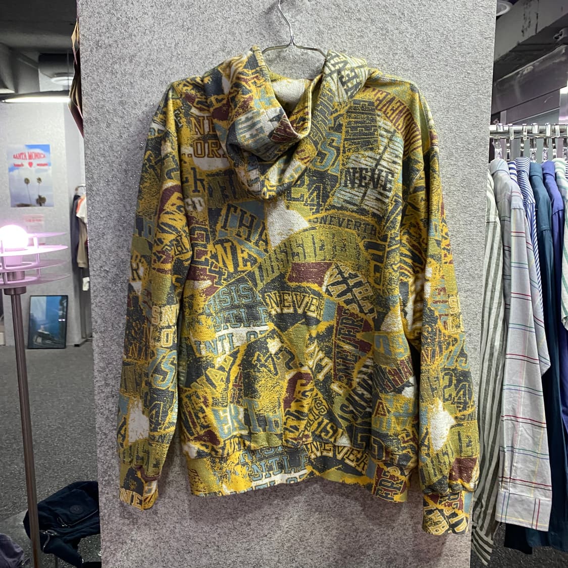 디스이즈네버댓 아치로고 멀티패턴 후드티 B4509 상품이미지4