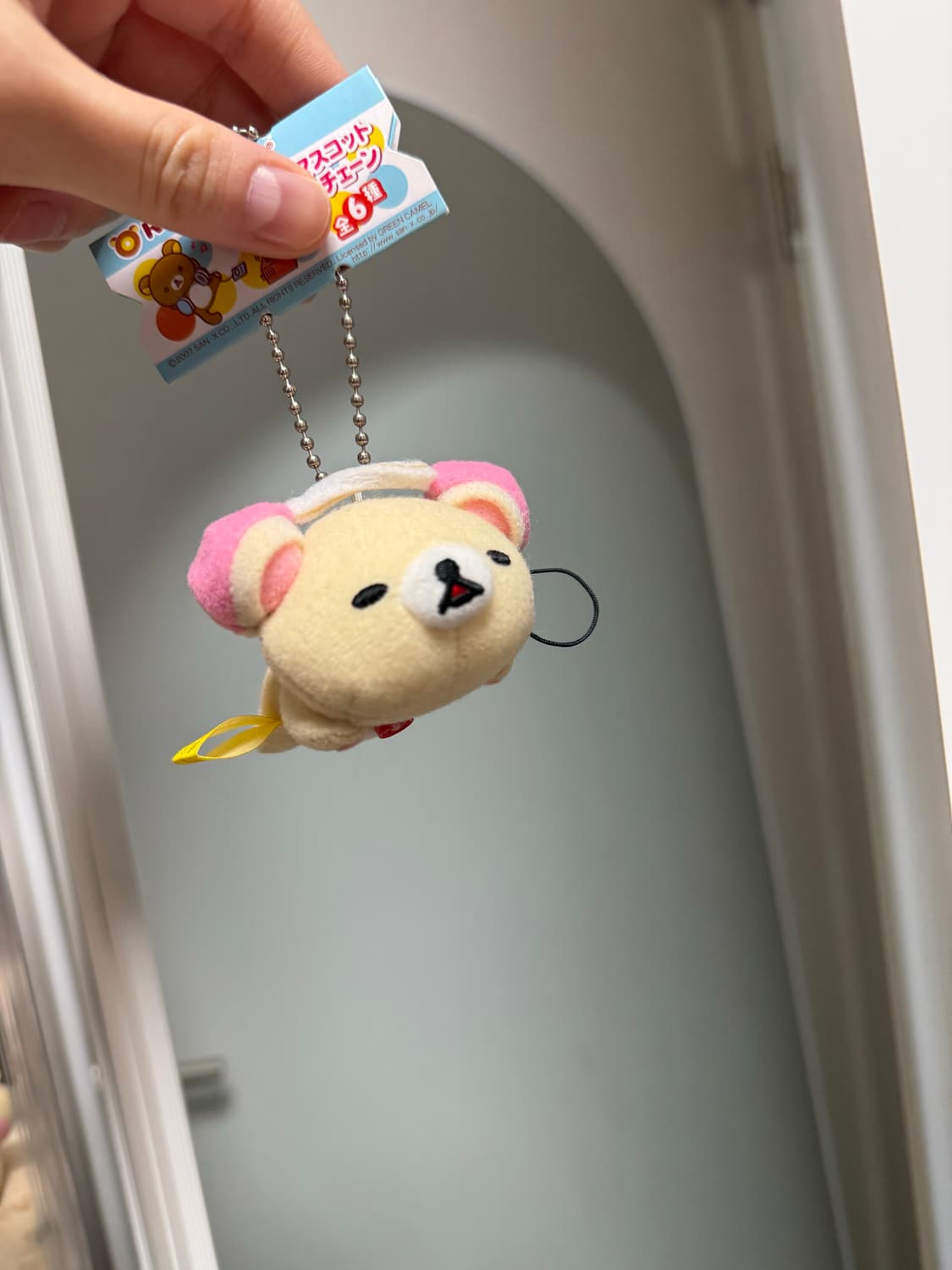 고전 산엑스 정품 코리락쿠마 헤드셋 키링 상품이미지2