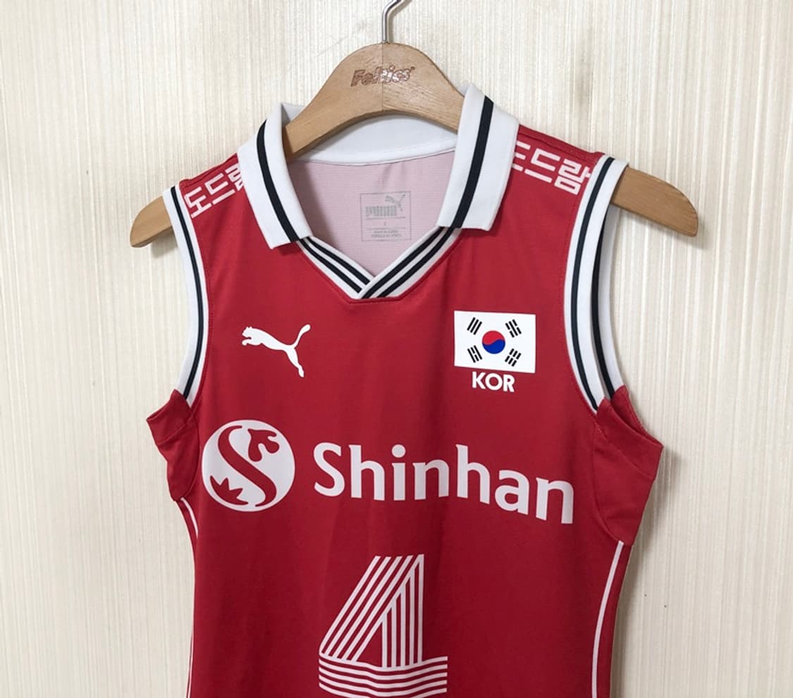 푸마국대 국대KOREA 배구국가대표 선수실착 유니폼/져지 S #4 한다혜 상품이미지6
