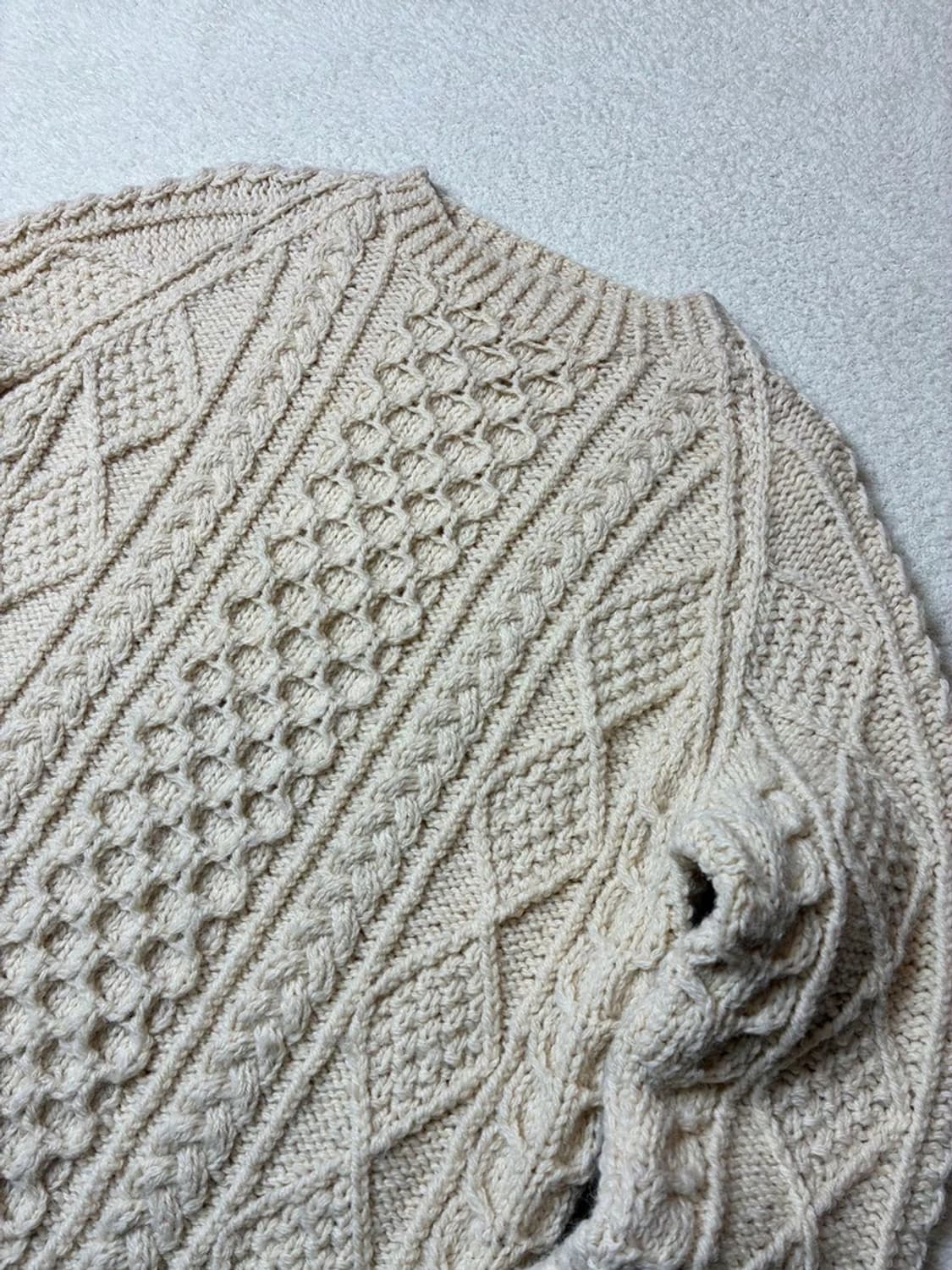 스콜레 00's 재팬 헤비 울 3D 케이블 니트 PN6461 상품이미지2