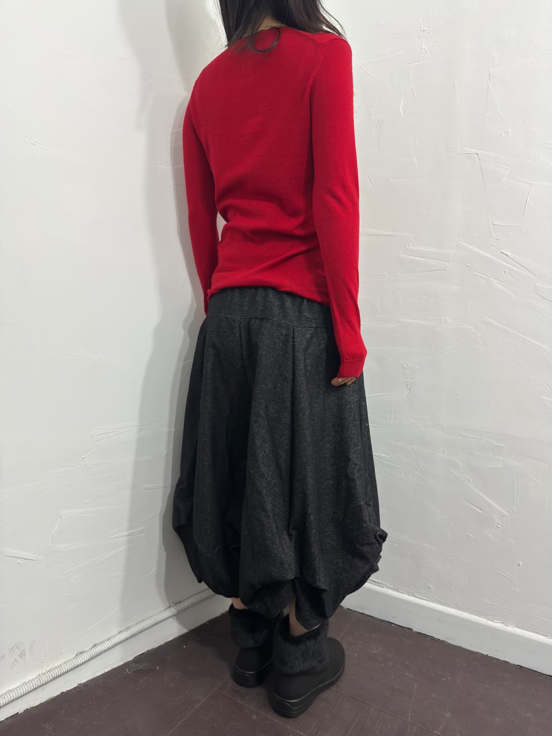 uniqlo red cardigan 상품이미지4