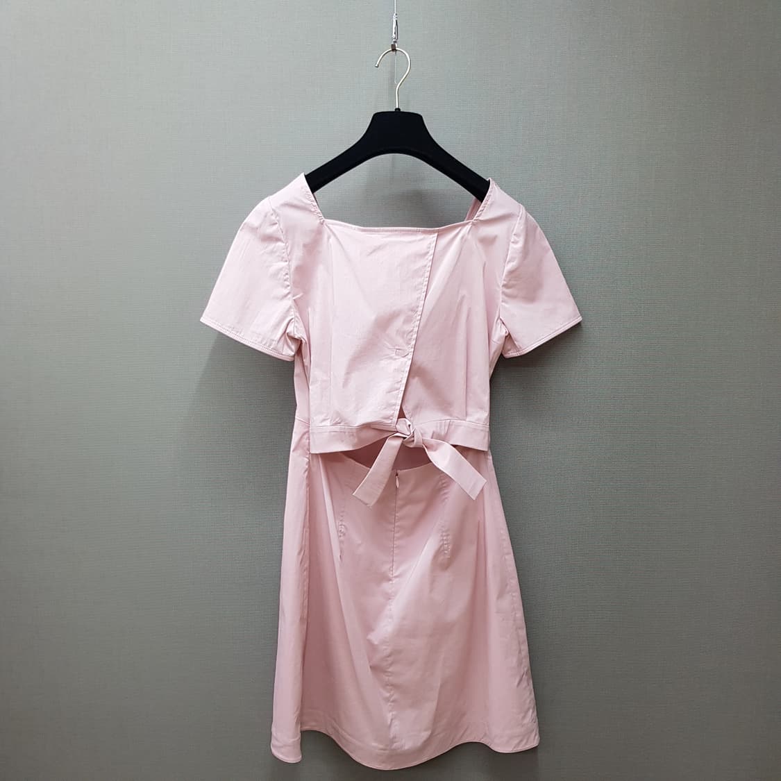 구호플러스 2025 스퀘어넥 미니 원피스 S사이즈 상품이미지5