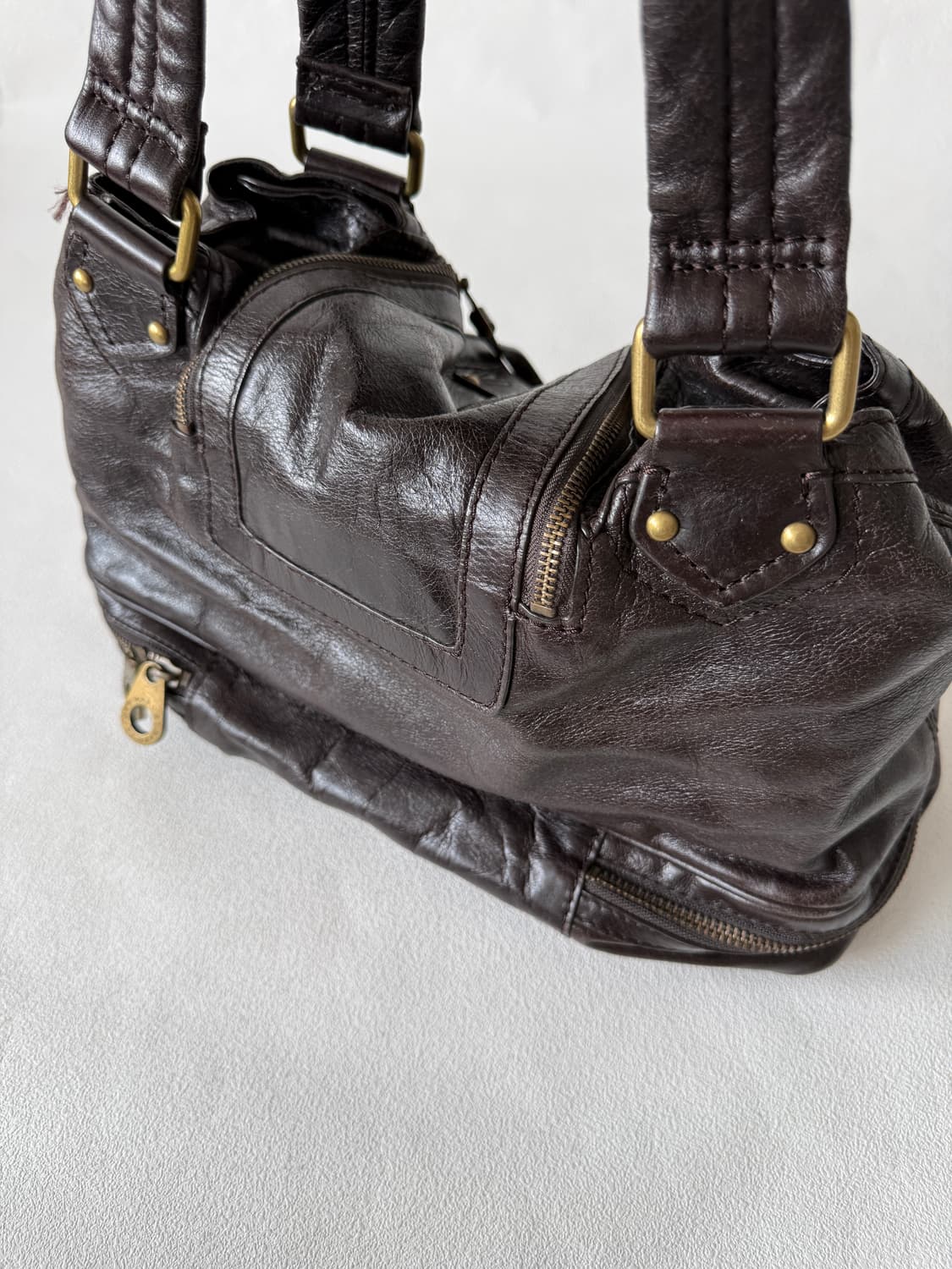 마크 바이 마크제이콥스 레더 보스턴 토트 숄더백 상품이미지5