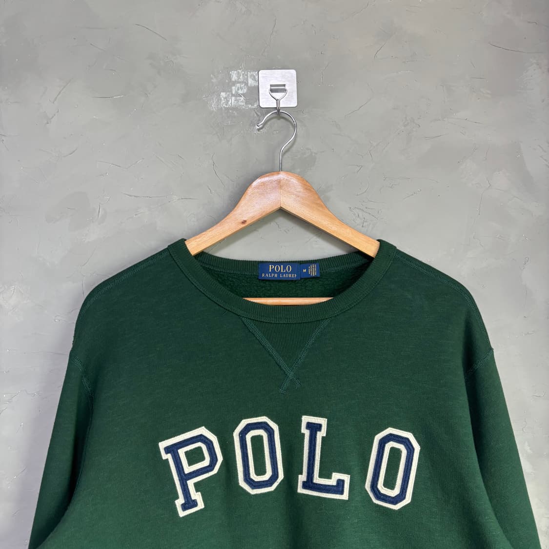 폴로 랄프로렌 빅로고 맨투맨 그린 상품이미지2