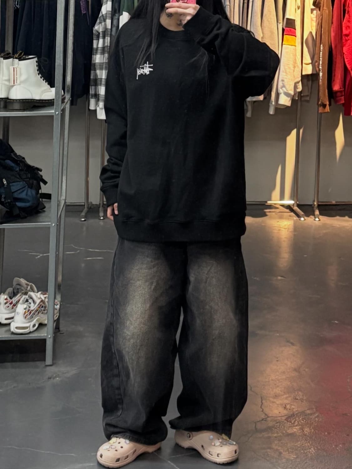 스투시 베이직 크루넥 맨투맨 A3336 상품이미지1