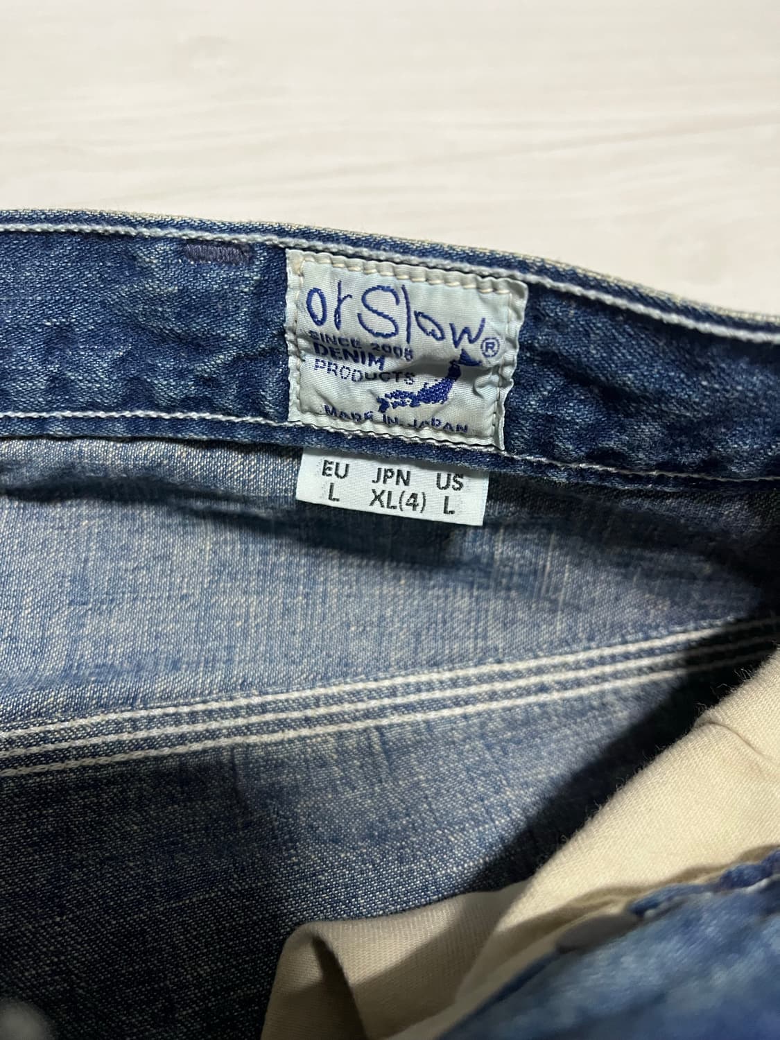 오어슬로우 데님 카펜터 페인팅 팬츠 판매합니다. 상품이미지6