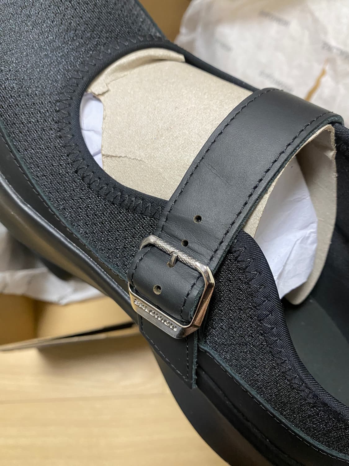 꼼데가르송 살로몬 메리제인 플랫폼 블랙 235 상품이미지3