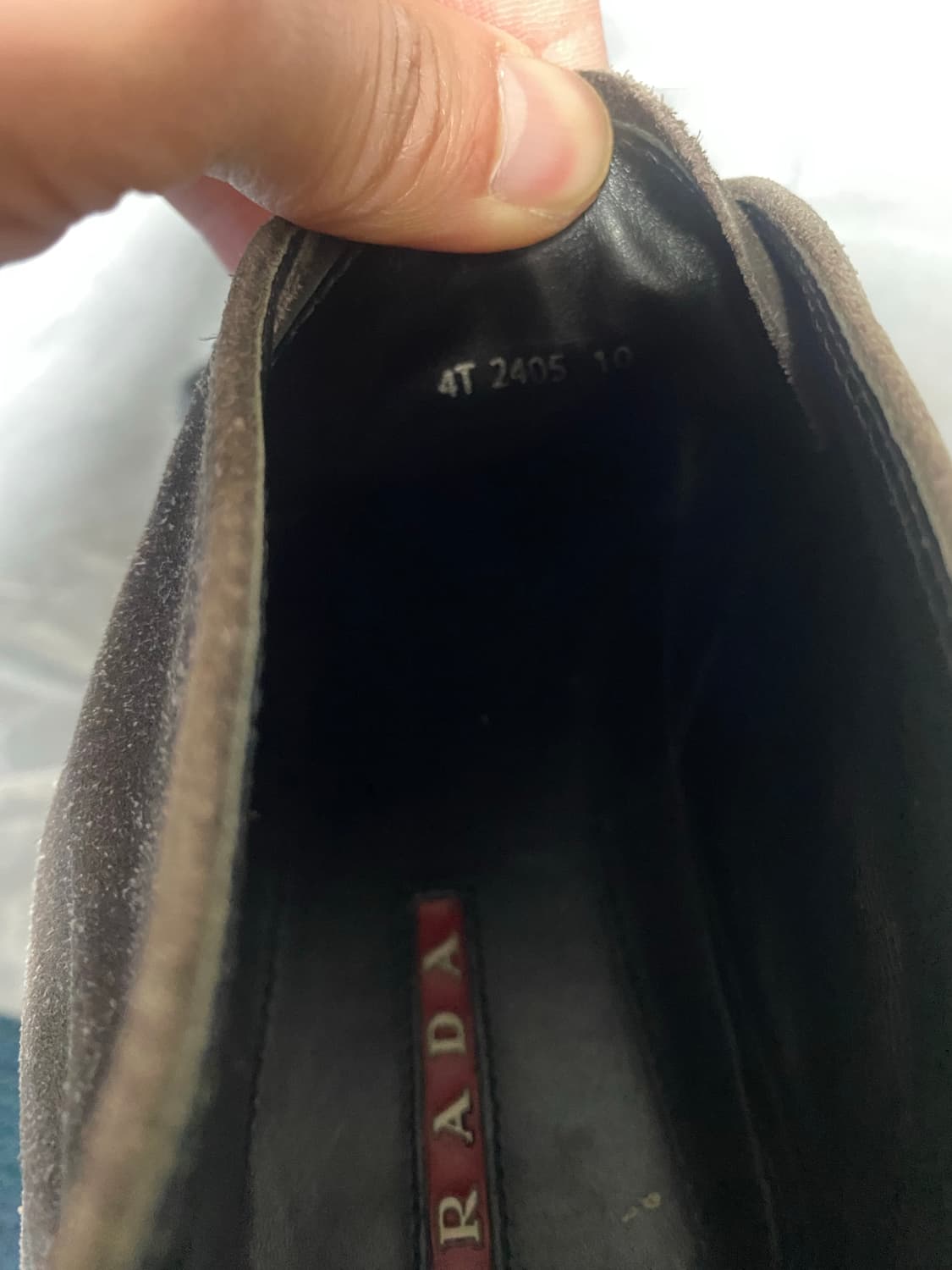 프라다 브라운 스웨이드 레더 데저트 부츠 us10 상품이미지9