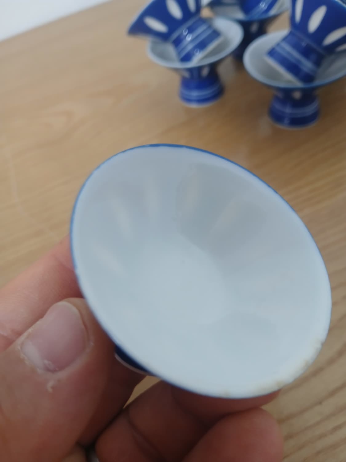 오래된 일본 사케잔,찻잔 9개 일괄 상품이미지4