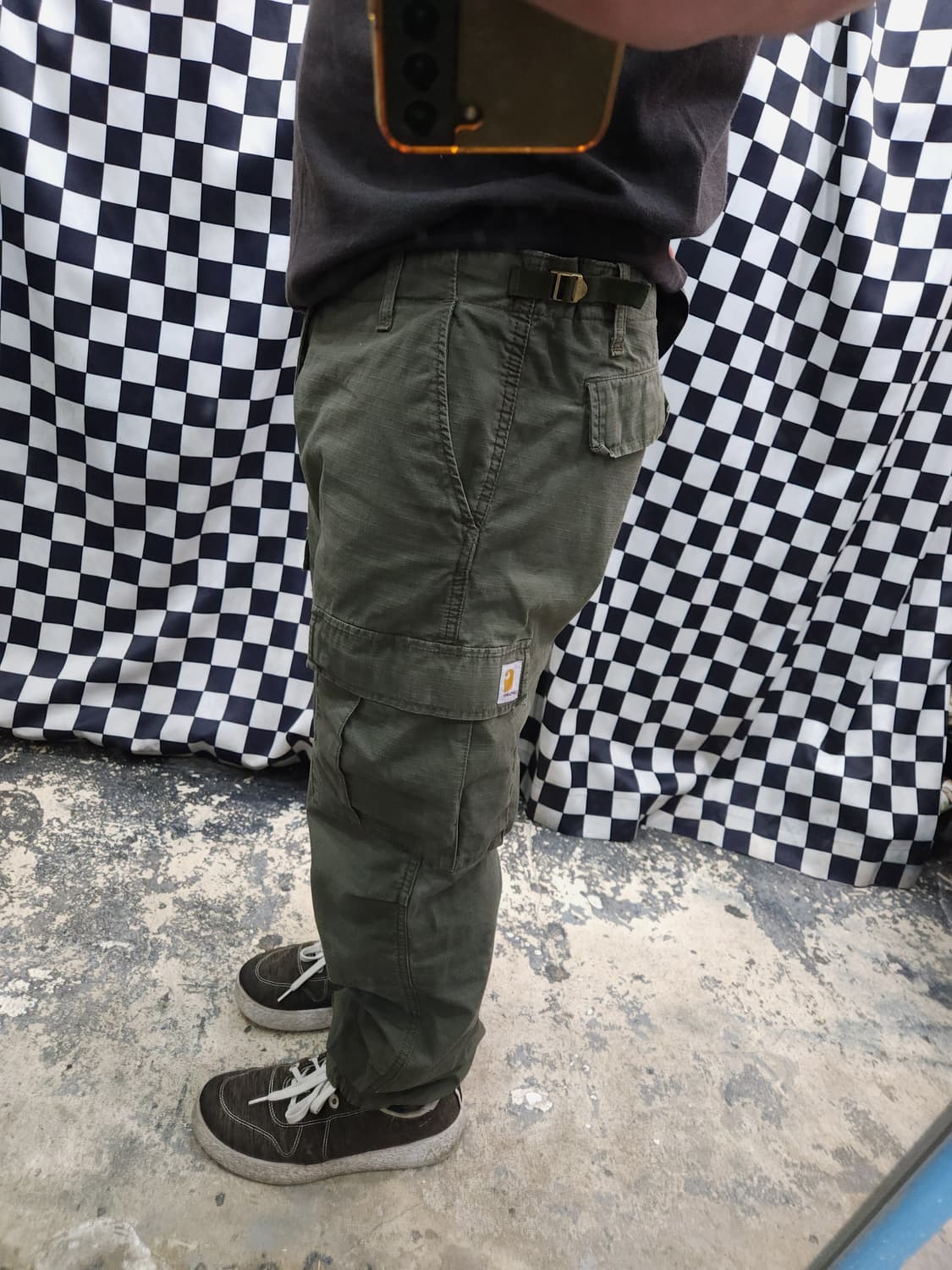 칼하트 wip 립스탑 카키 카고팬츠

 상품이미지9