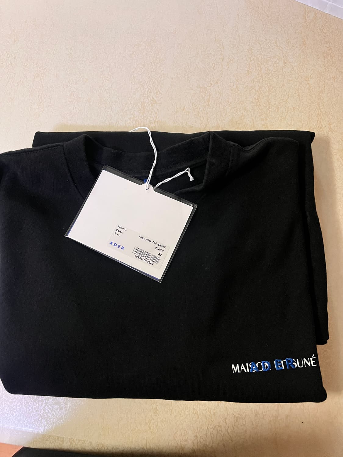 [A2] 키츠네 아더에러 로고플레이 티 블랙 상품이미지1