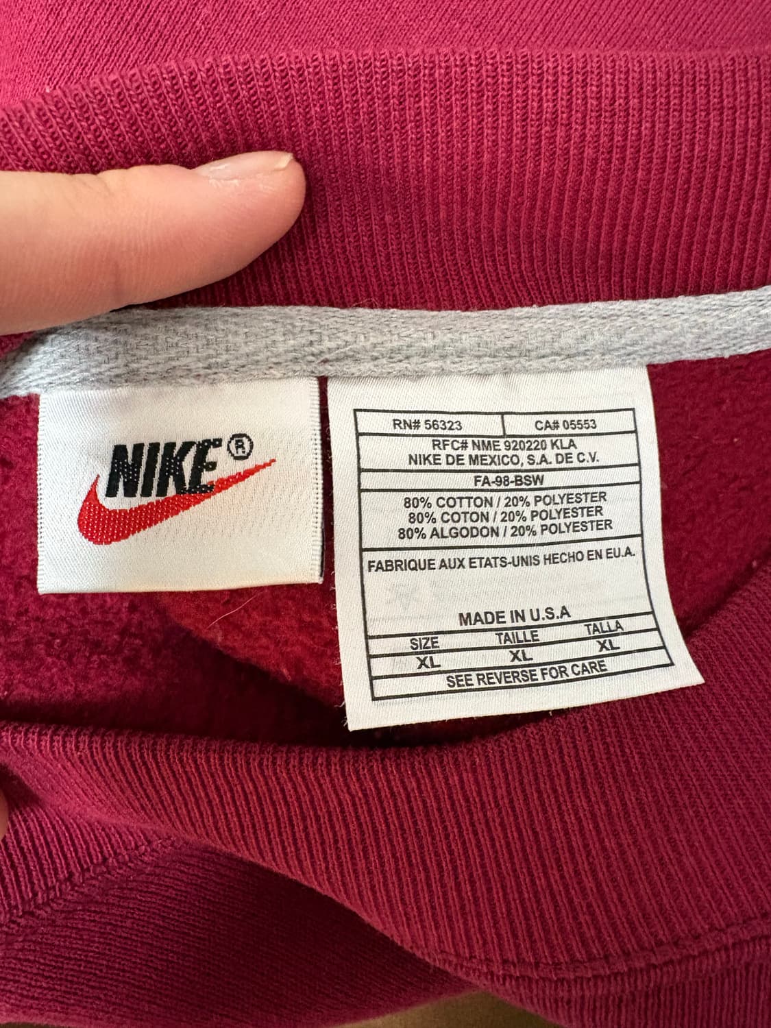 90s 나이키 자수 맨투맨 상품이미지7