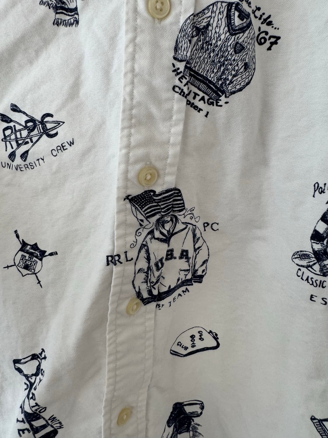 폴로 아이비리그 프린팅 셔츠 프레피룩 상품이미지6