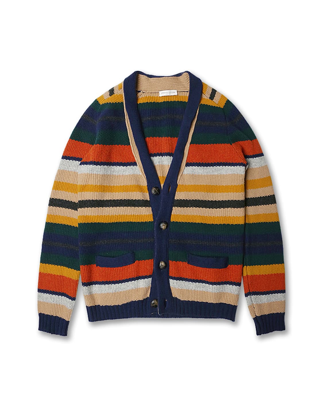 48 로베르토 콜리나[Roberto Collina]멀티 스트라이프 가디건 상품이미지1