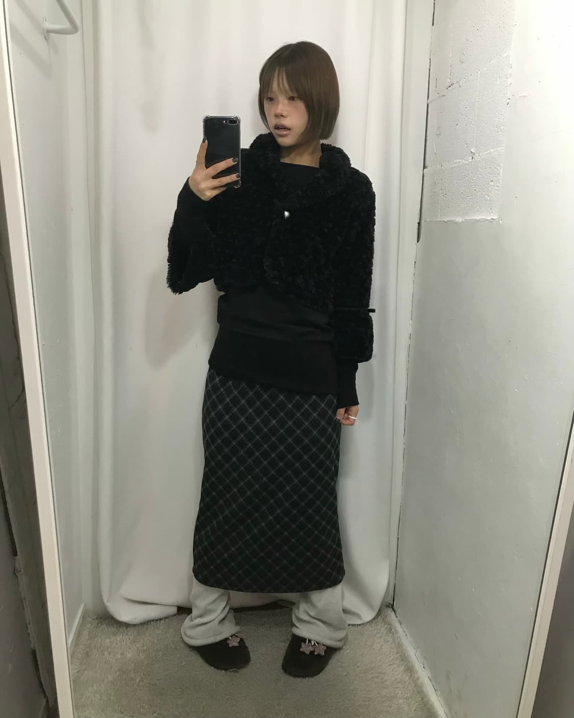 🖤퍼 레이스 무채색 코디 🖤 상품이미지3